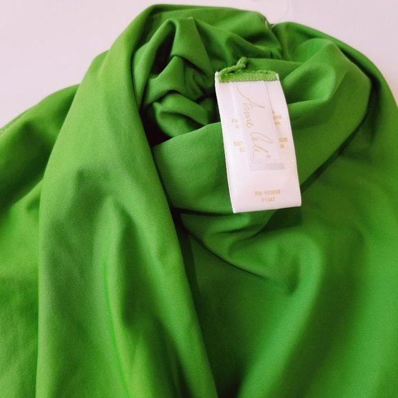 Anne Cole Signature Live in Color Convertible Bikini Bottom Green - Picture 5 of 6